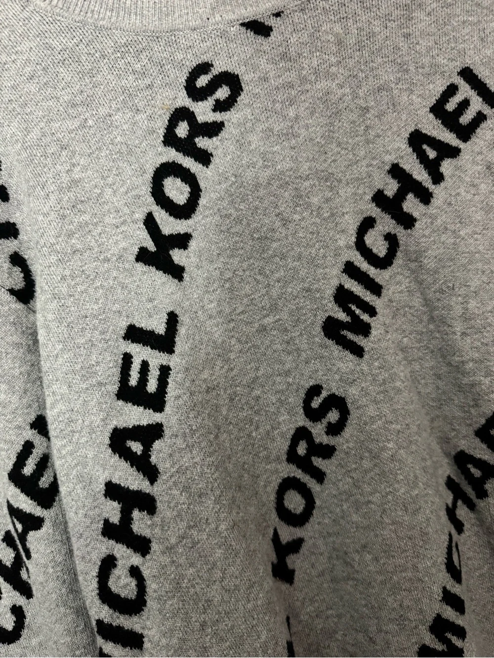 Michael Kors Gray Sweater with Black Logo